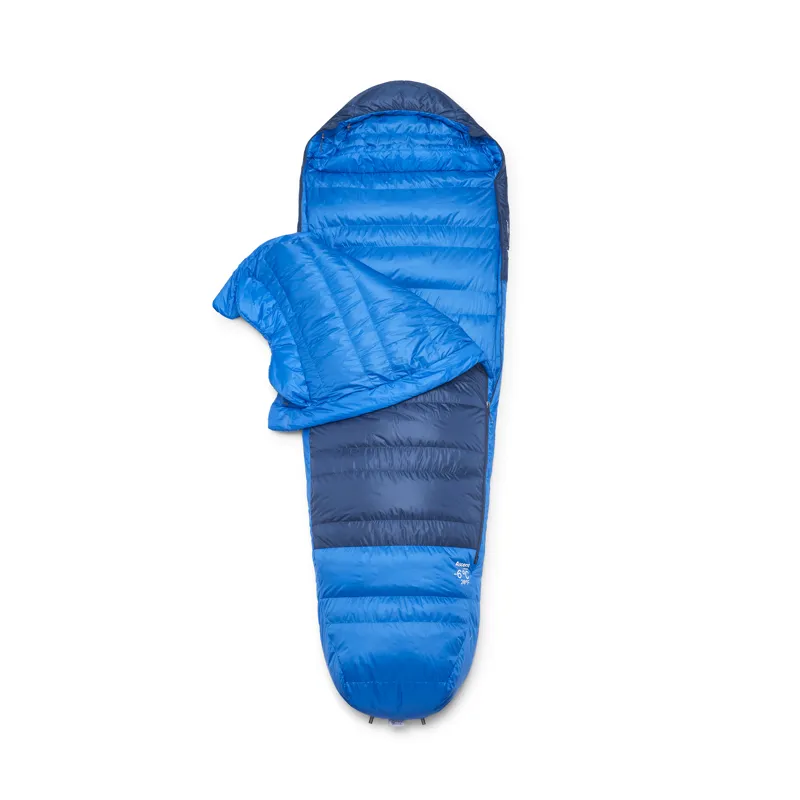 Rab Men's Ascent -6C / 20F Sleeping Bag - Long - Left Zip Tempest Blue/ Maya Blue-2