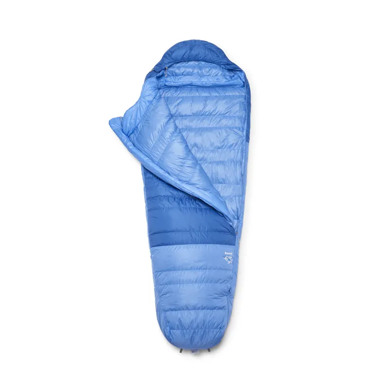 Rab Women's Ascent -6C / 20F Sleeping Bag - Long - Left Zip Bluebird-1