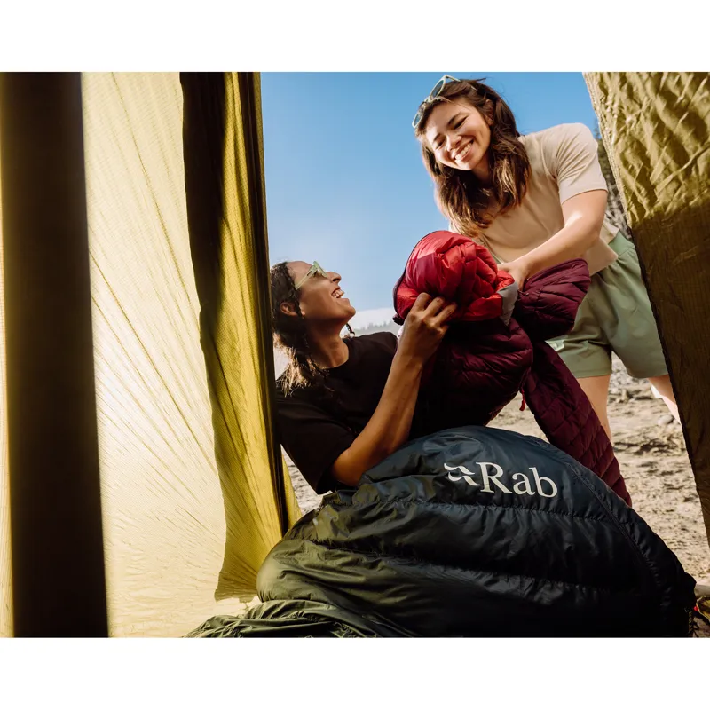 Rab Women's Ascent -6C / 20F Sleeping Bag - Long - Left Zip Bluebird-6