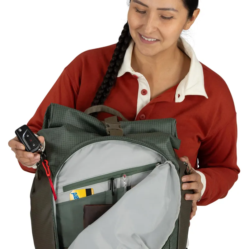 Osprey Transporter Roll Top Backpack Raven Black-9