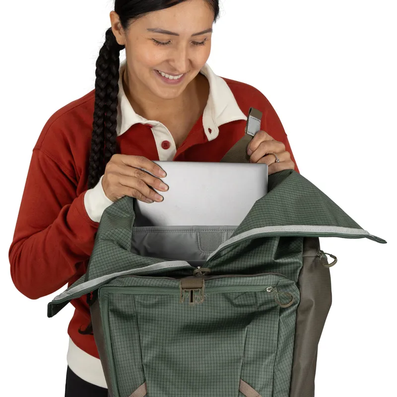 Osprey Transporter Roll Top Backpack Raven Black-10