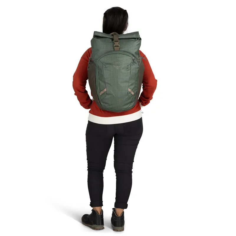 Osprey Transporter Roll Top Backpack Raven Black-11