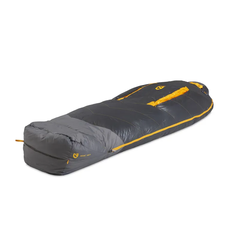 NEMO Sonic  -20 Long Sleeping Bag Goodnight Gray Torch-10