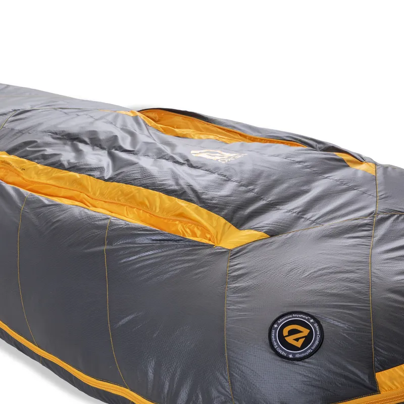 NEMO Sonic  -20 Long Sleeping Bag Goodnight Gray Torch-4