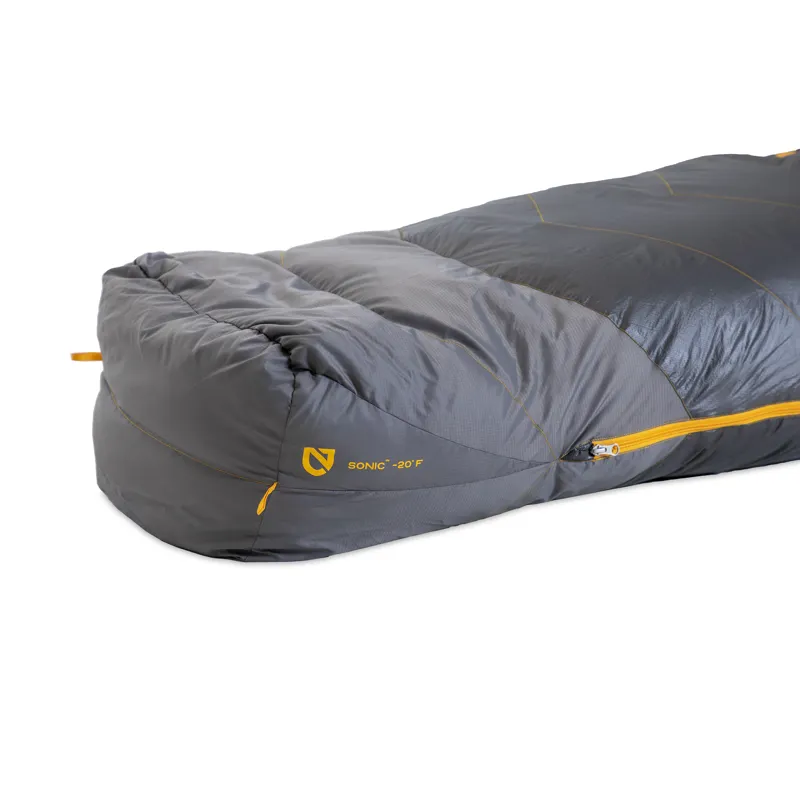 NEMO Sonic -20 Regular Sleeping Bag Goodnight Gray Torch-11