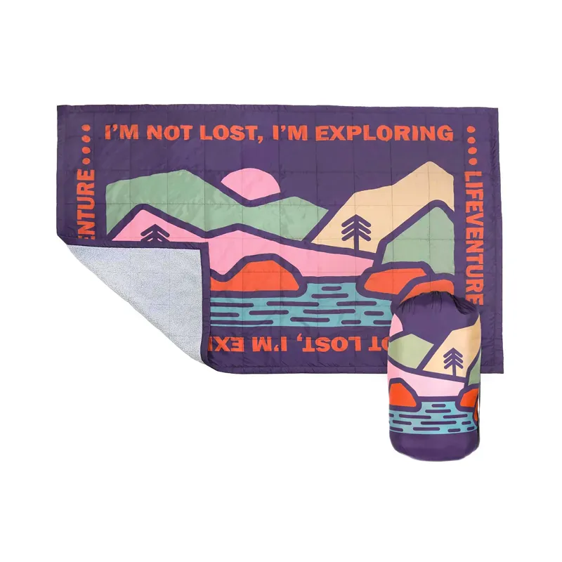 Lifeventure Sundown Berber Lined Blanket Mountain