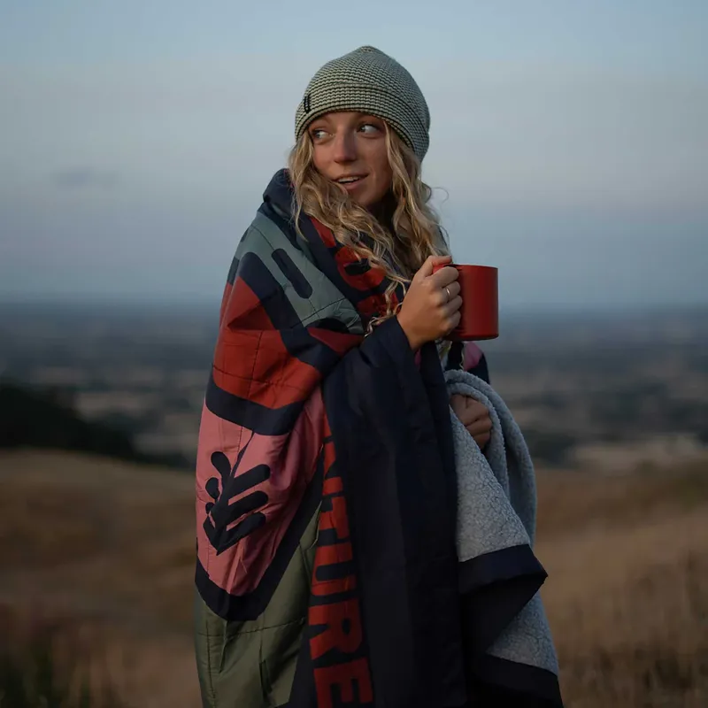 Lifeventure Sundown Berber Lined Blanket Mountain-3