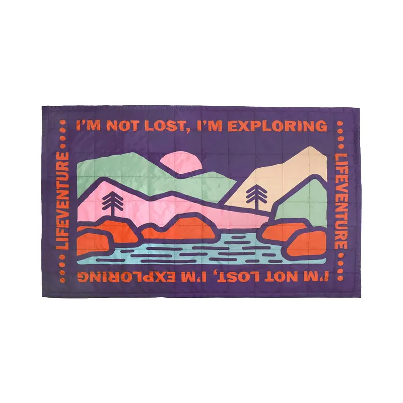 Lifeventure Sundown Berber Lined Blanket Mountain-1