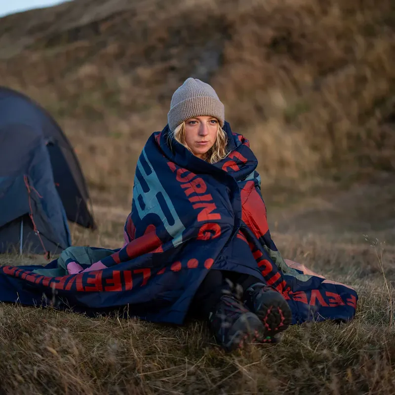 Lifeventure Sundown Berber Lined Blanket Mountain-4