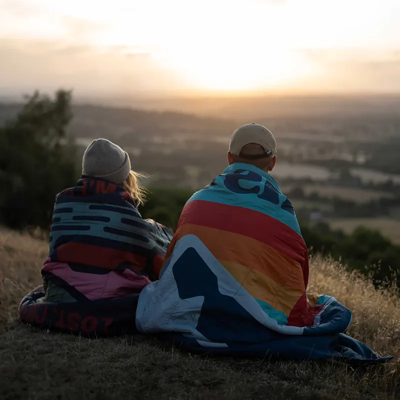 Lifeventure Sundown Berber Lined Blanket Retro-6