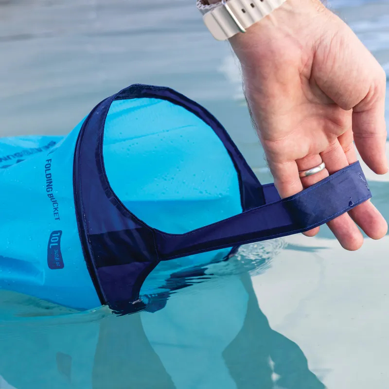 Sea to Summit Ultra-Sil Folding Bucket 10L Blue Atoll-3