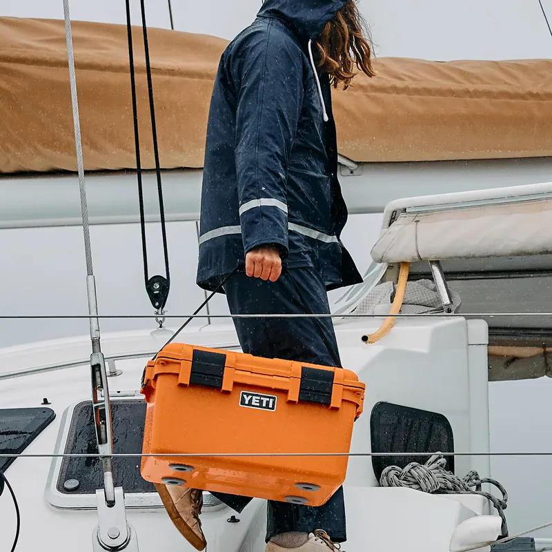 YETI LoadOut GoBox 30 King Crab Orange Camp Box