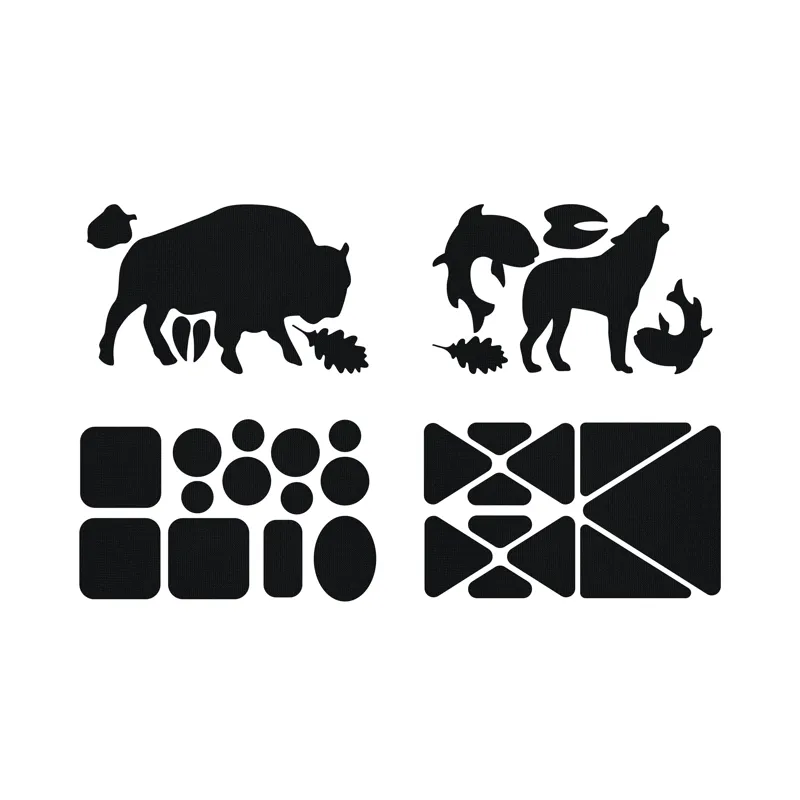 Gear Aid Tenacious Tape Patches 20 Patches - Black Wildlife-1