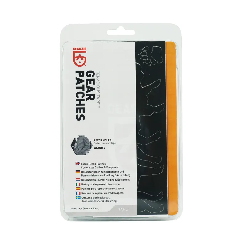 Gear Aid Tenacious Tape Patches 20 Patches - Black Wildlife