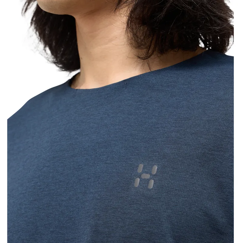 Haglofs Mens L.I.M Ridge Tee Tarn Blue-6