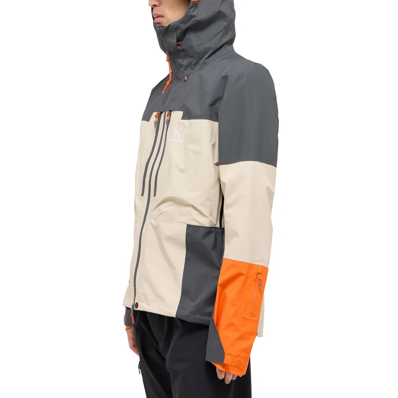 Haglofs Mens Spitz GTX Pro JKT Chalk Beige / Magnetite-4
