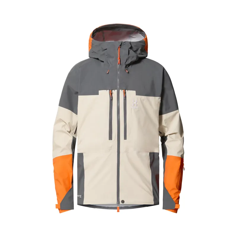 Haglofs Mens Spitz GTX Pro JKT Chalk Beige / Magnetite
