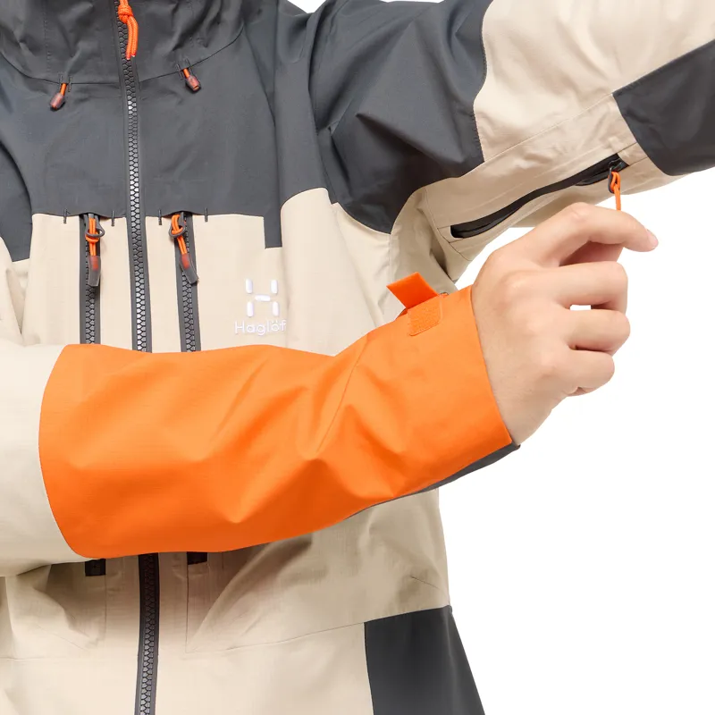 Haglofs Mens Spitz GTX Pro JKT Chalk Beige / Magnetite-8