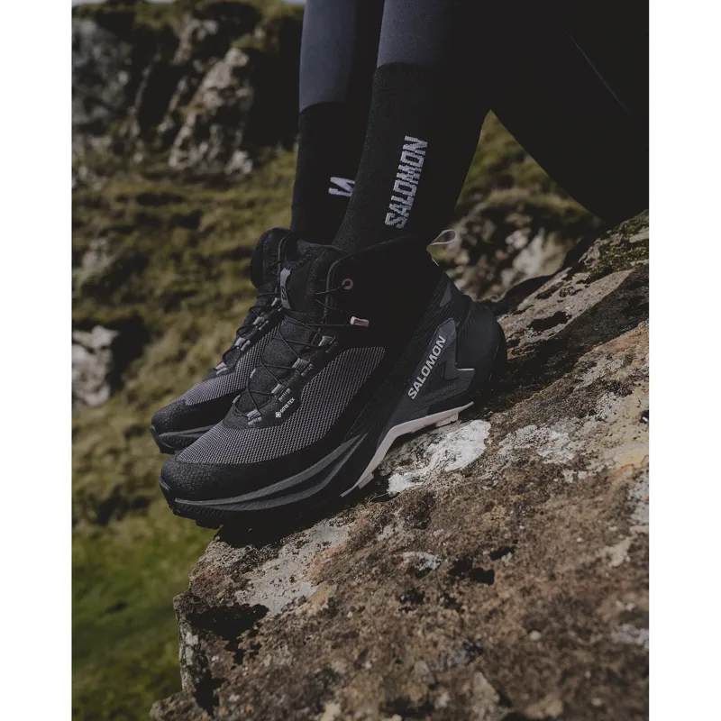 Salomon Men's Genesis Mid GTX Hiking Shoes Black Asphalt Alloy-10