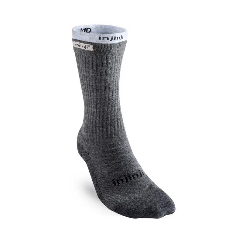 Injinji Men's Liner plus Hiker Toe Socks Charcoal Heather Grey-1