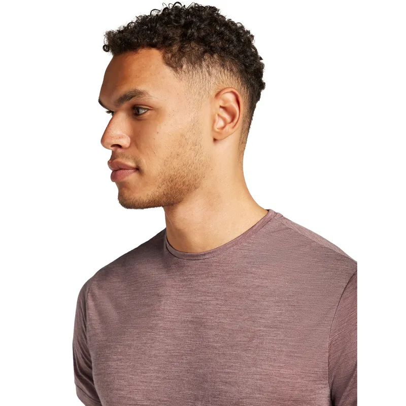 Icebreaker Mens 125 Cool-Lite Sphere III SS Tee Carob Heather-4