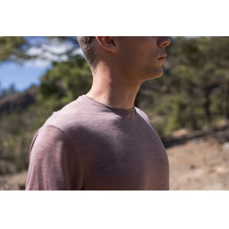 Icebreaker Mens 125 Cool-Lite Sphere III SS Tee Carob Heather-6