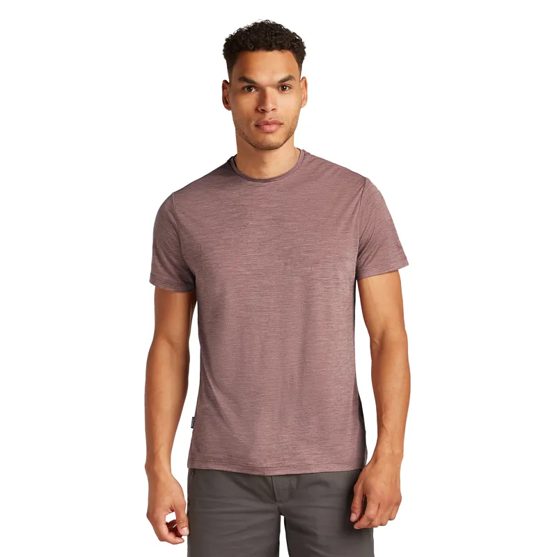 Icebreaker Mens 125 Cool-Lite Sphere III SS Tee Carob Heather-1