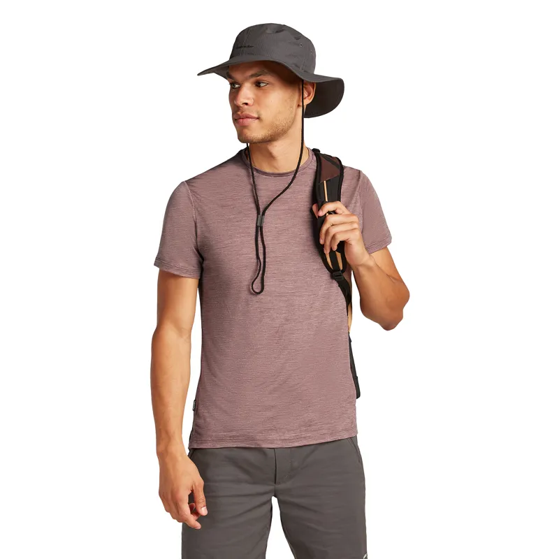 Icebreaker Mens 125 Cool-Lite Sphere III SS Tee Carob Heather-3