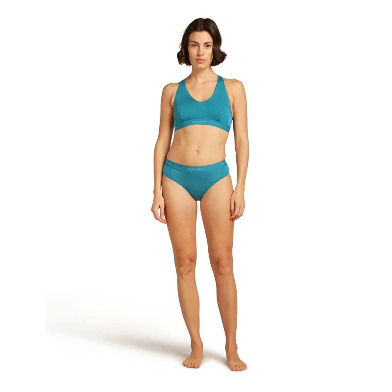 Icebreaker Women's 125 Cool Lite Sprite Racerback Bra Topaz-3