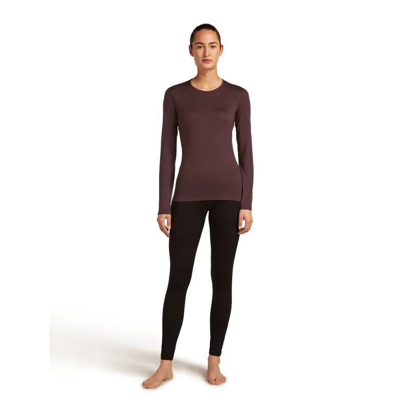 Icebreaker Women's 200 Oasis LS Crewe Java-2