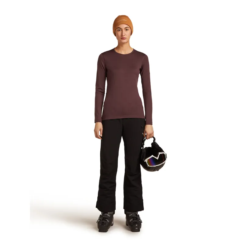 Icebreaker Women's 200 Oasis LS Crewe Java-3