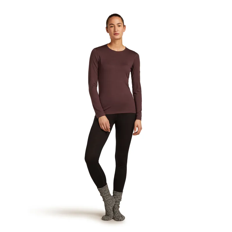 Icebreaker Women's 200 Oasis LS Crewe Java-5