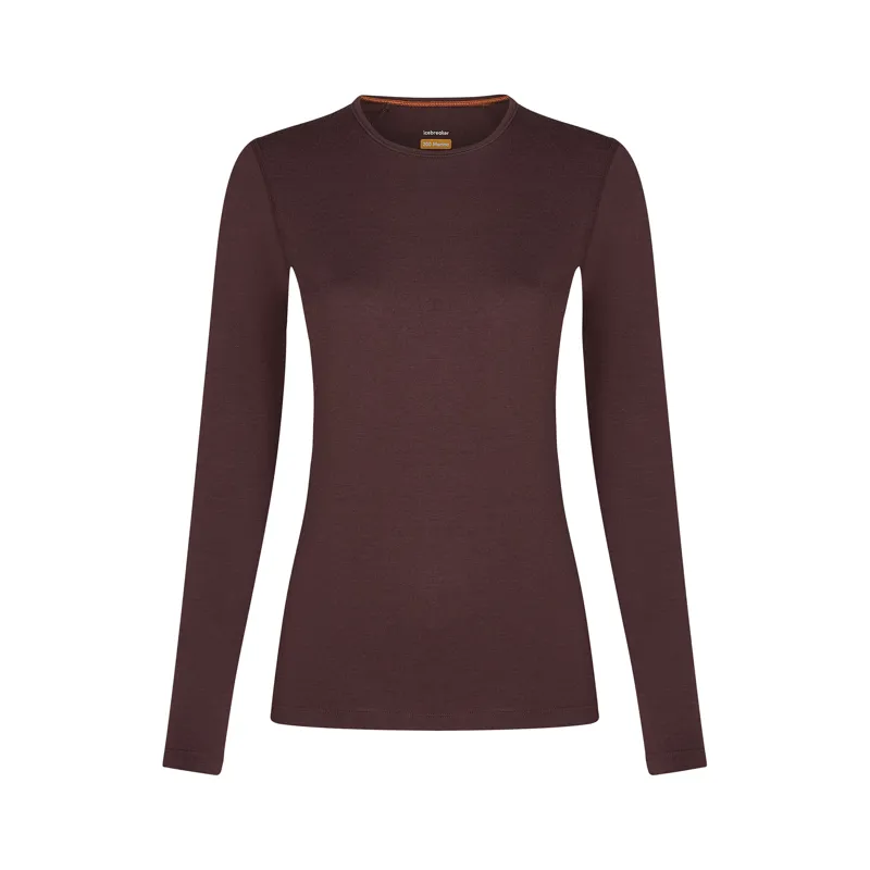 Icebreaker Women's 200 Oasis LS Crewe Java