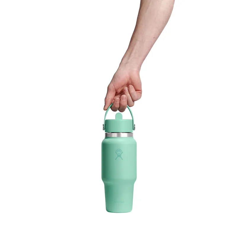 Hydro Flask 24oz Wide Flex Straw Travel Bottle Mermaid Green-2
