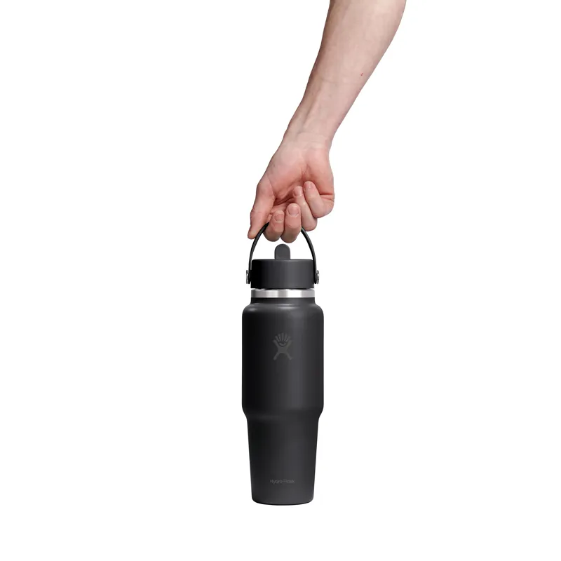 Hydro Flask 32oz Wide Flex Straw Travel Bottle Black-2