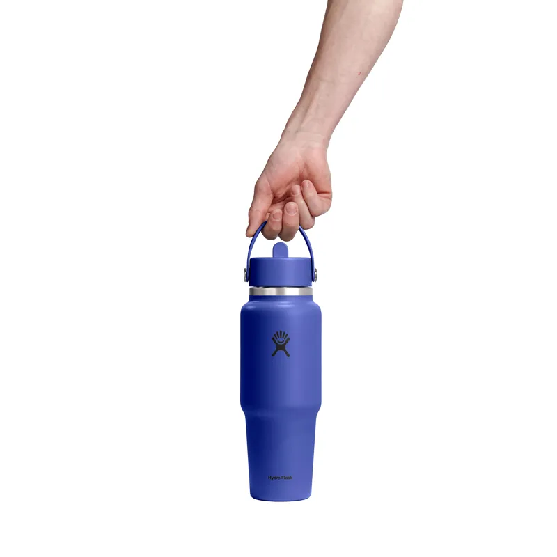 Hydro Flask 32oz Wide Flex Straw Travel Bottle Capri Blue-2