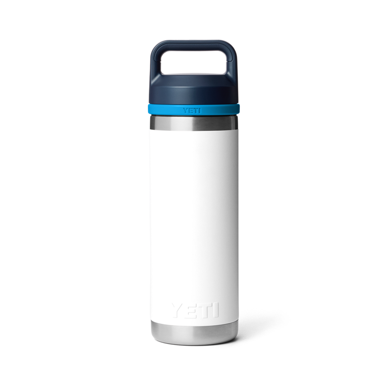 YETI Rambler 18oz Bottle Chug White/Blue-1