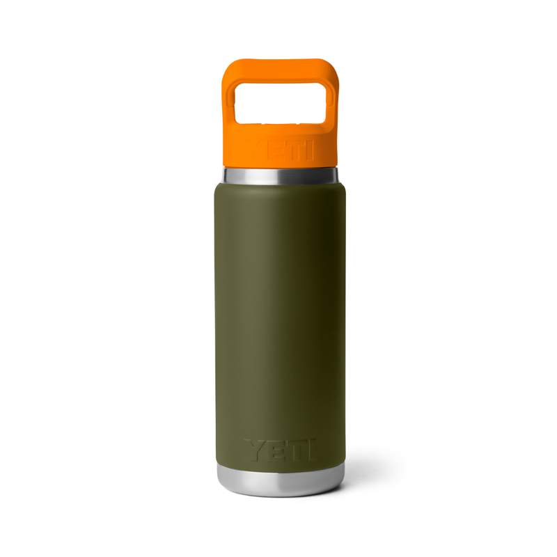 YETI Rambler 26oz Colour Straw Bottle Olive/King Crab Orange-2