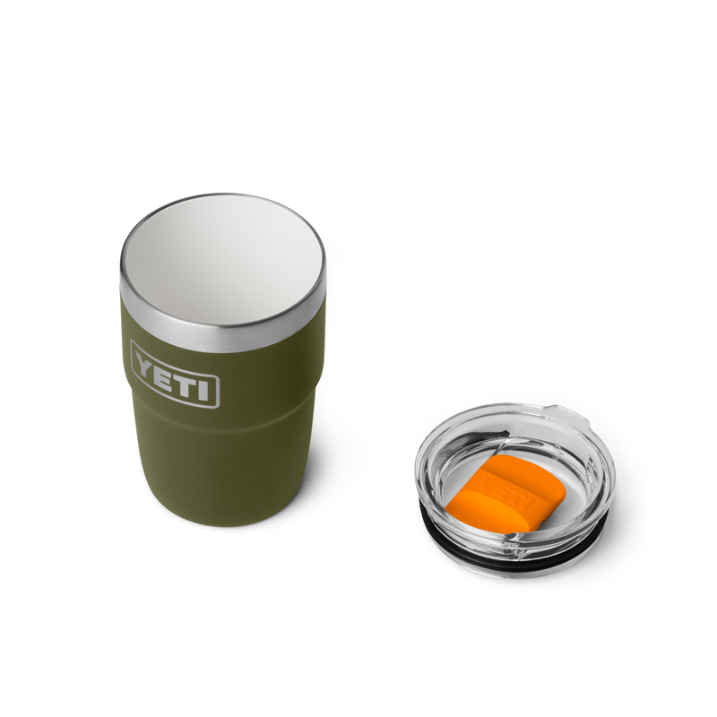 YETI Rambler 8oz Ceramic Lining Cup Olive/King Crab Orange-3
