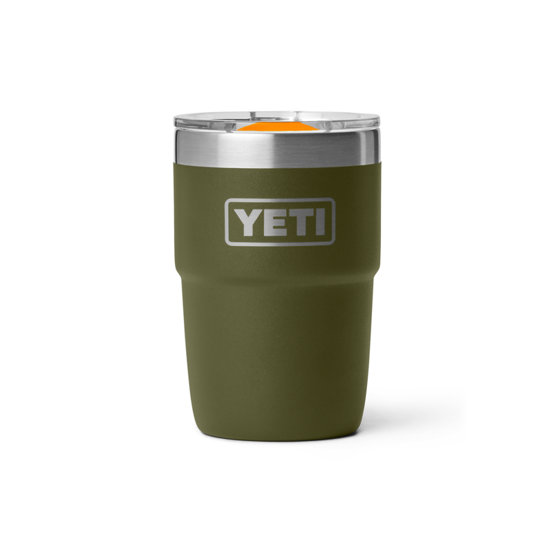 YETI Rambler 8oz Ceramic Lining Cup Olive/King Crab Orange