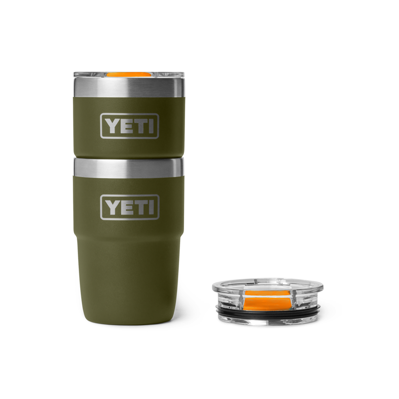 YETI Rambler 8oz Ceramic Lining Cup Olive/King Crab Orange-5