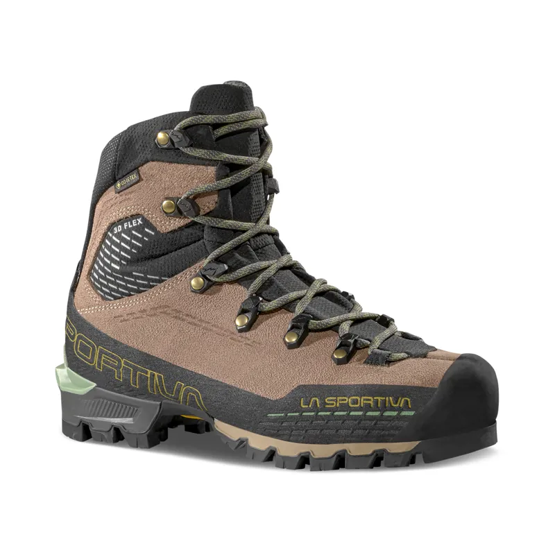 La Sportiva Women's Trango Alpine GTX Boots Sand Dune/Aspen Green