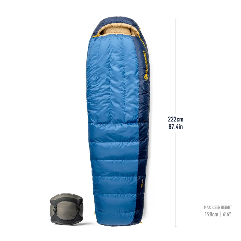 Sea to Summit Circuit Down -9C/15F Long Sleeping Bag Dark Blue-4