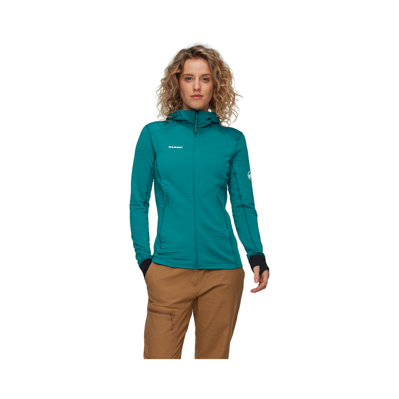 Mammut Women's Taiss Light ML Hooded Jacket Teal-2
