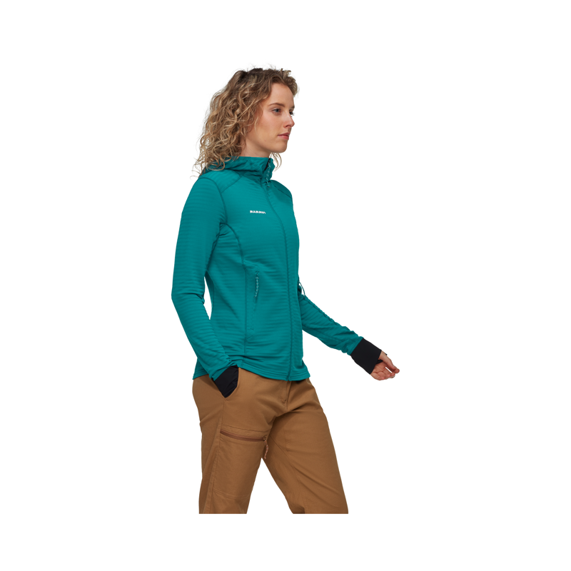 Mammut Women's Taiss Light ML Hooded Jacket Teal-1