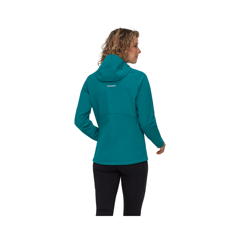 Mammut Women's Ultimate Comfort SO Hooded Jacket Teal-3