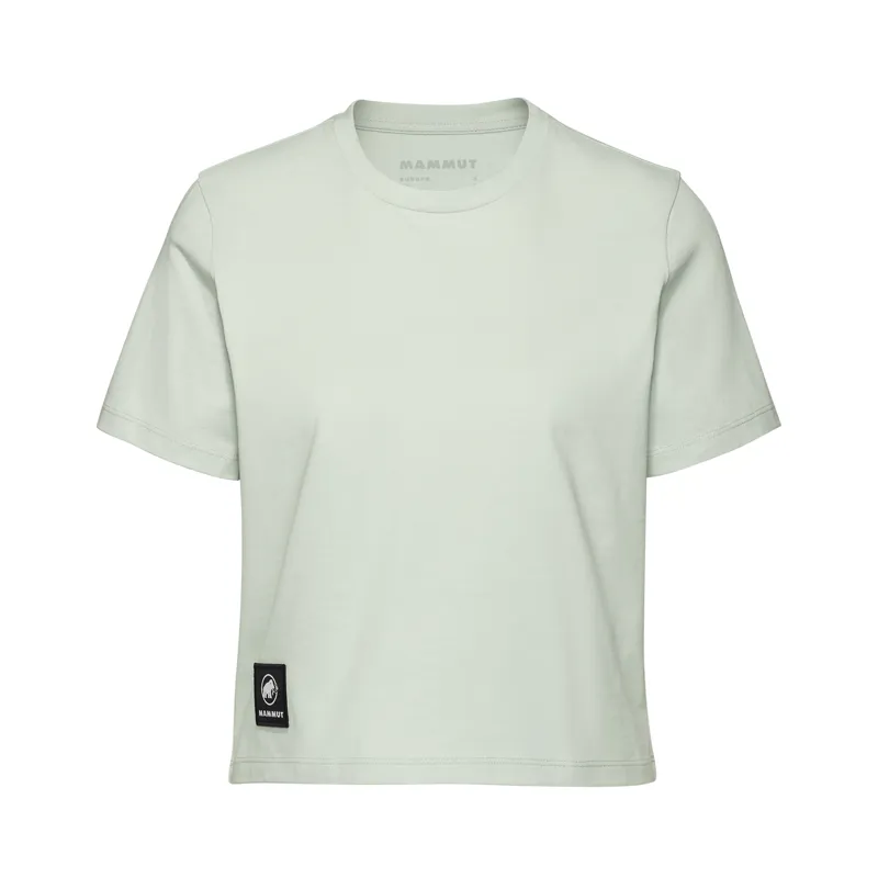 Mammut Women's Massone Cropped Patch T-Shirt Silver Sage