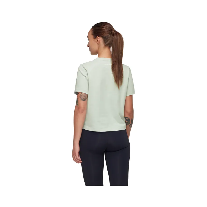Mammut Women's Massone Cropped Patch T-Shirt Silver Sage-2