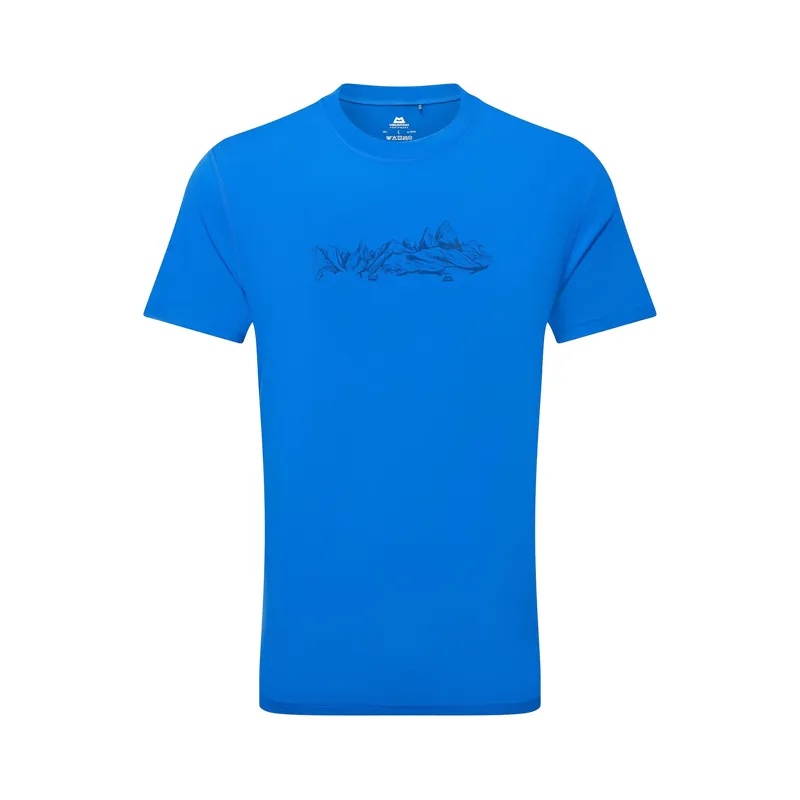 Mountain Equipment Men's Groundup Skyline T-Shirt Atlantic Blue