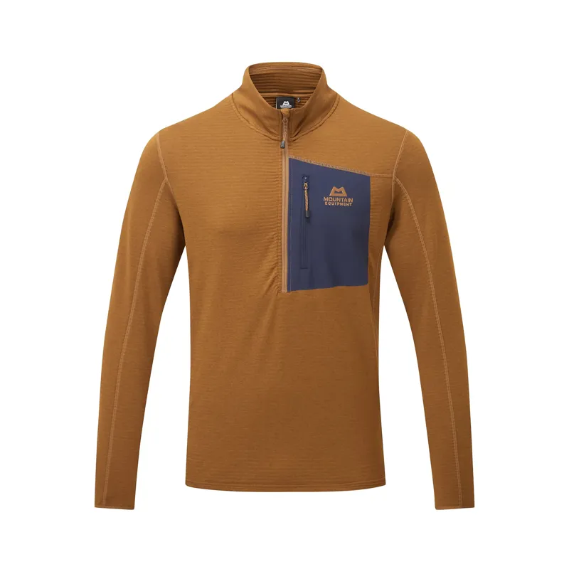 Mountain Equipment Mens Lumiko Zip-T Walnut/Cosmos